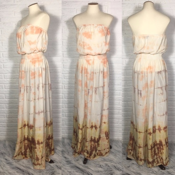 Gypsy 05 Dresses & Skirts - Gypsy 05 Small Strapless Maxi Tie Dye Ombré Dress